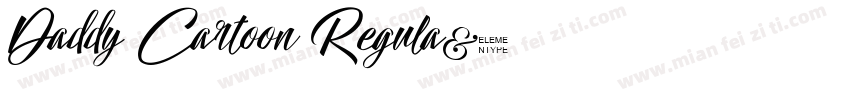 Daddy Cartoon Regula字体转换